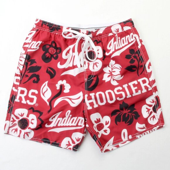 New Wes & Willy Men's XXL Red Indiana University Hoosiers IU Volley Swim Trunks - Picture 1 of 4